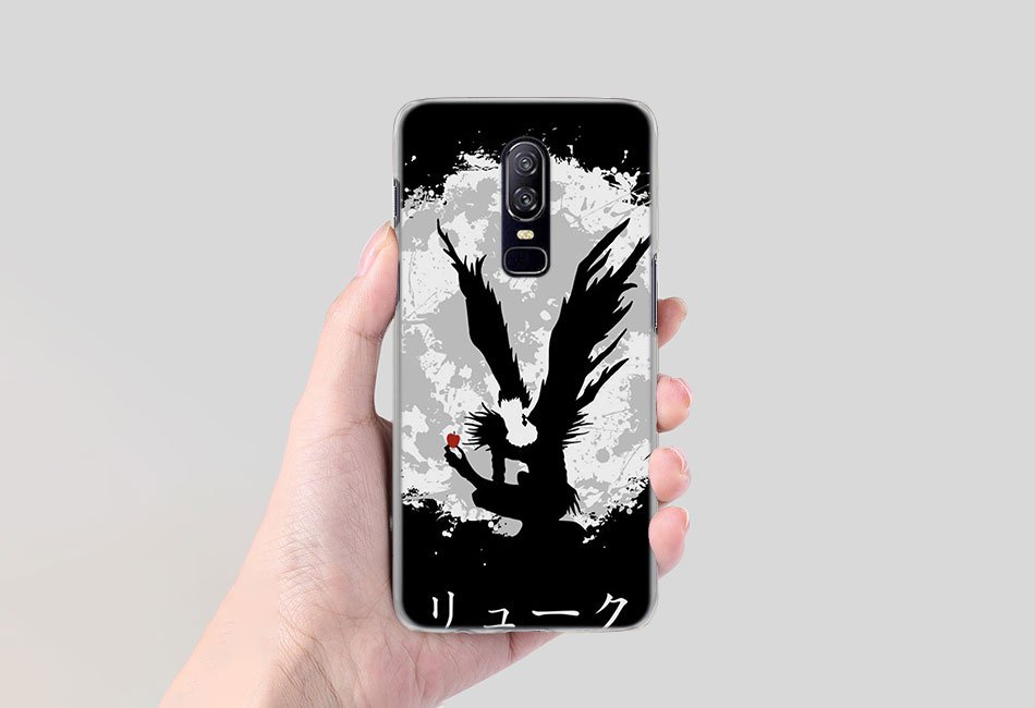 Oneplus 65t Hard Back Transparent Case With Unique Death Note Kira Pattern Protective Phone Cover - 1